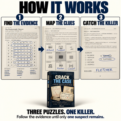Crack the Case – 80 Murder Mystery Puzzles